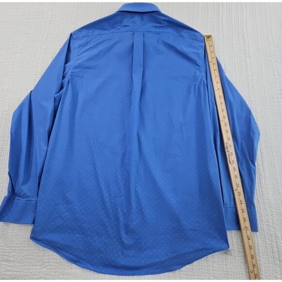 Lauren Ralph Lauren Green Label Shirt Men's 17 1/2 - 36/37 EUC Blue Paisley Luxe - Picture 15 of 16